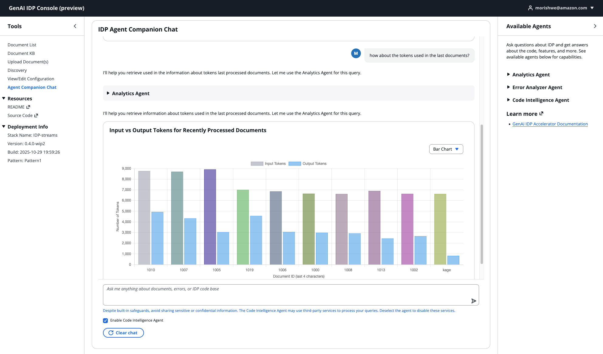 Agent Companion Chat Interface