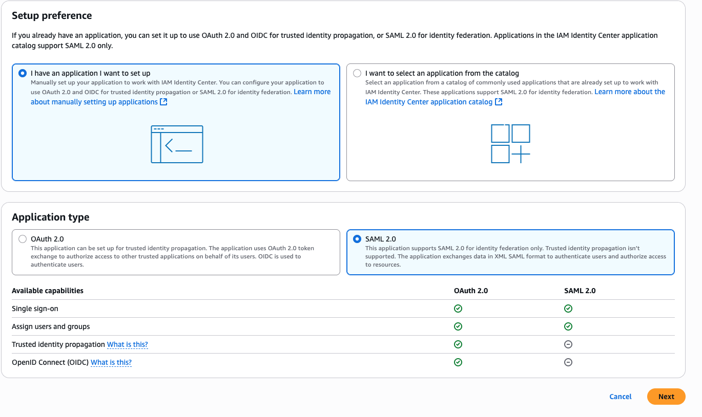 Add SAML Application