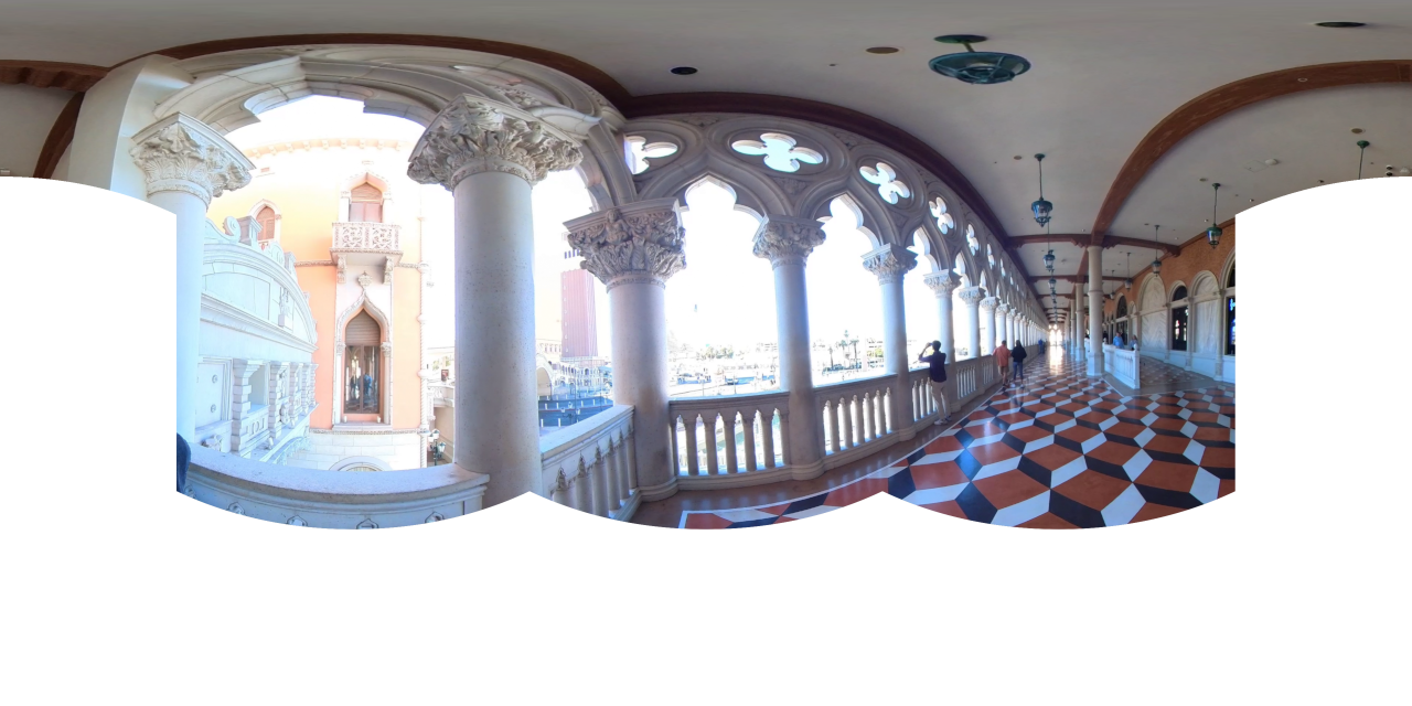 Filtered equirectangular image