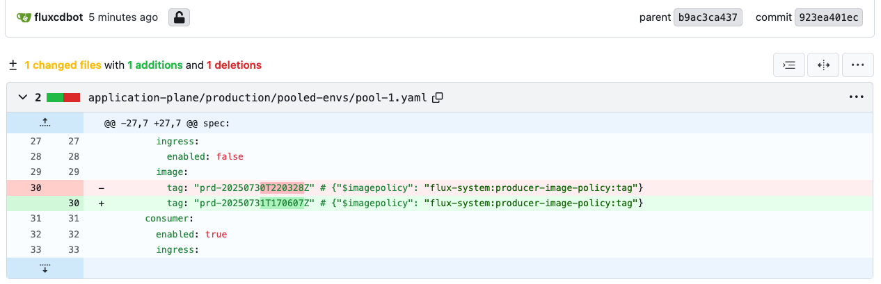 gitea pool env change